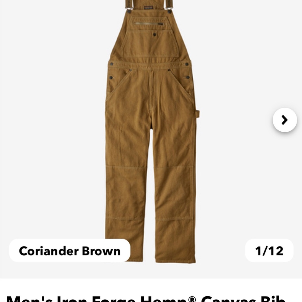 Patagonia Iron Forge Hemp Overalls
